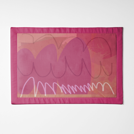Pink Lines Placemat
