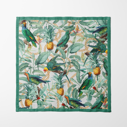 Napkin - Jungle in White