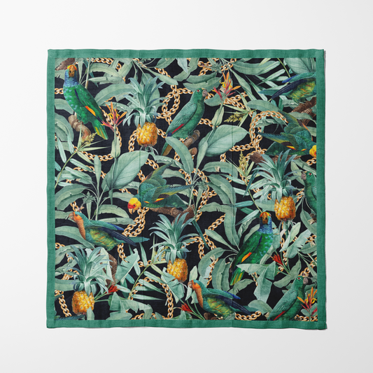 Napkin - Jungle in Black