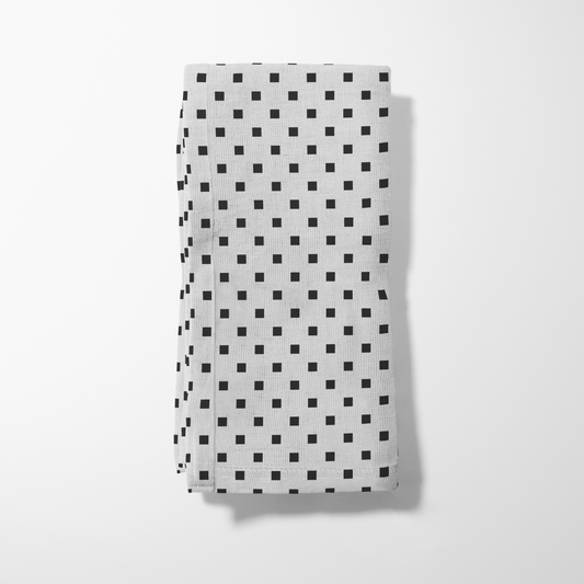 ONE Mini Squares Napkin - Gray in Organic Cotton Voile