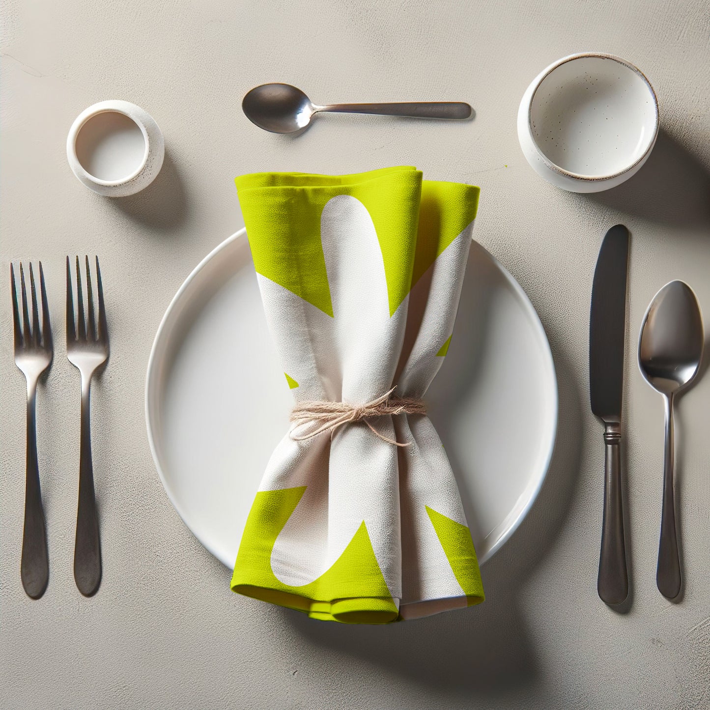 Astérisko in Lime Yellow Napkin