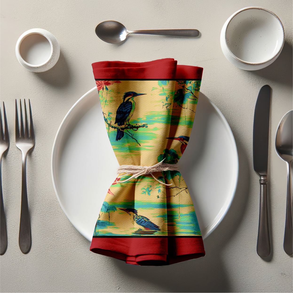Watchful Waters Napkin in Vivid