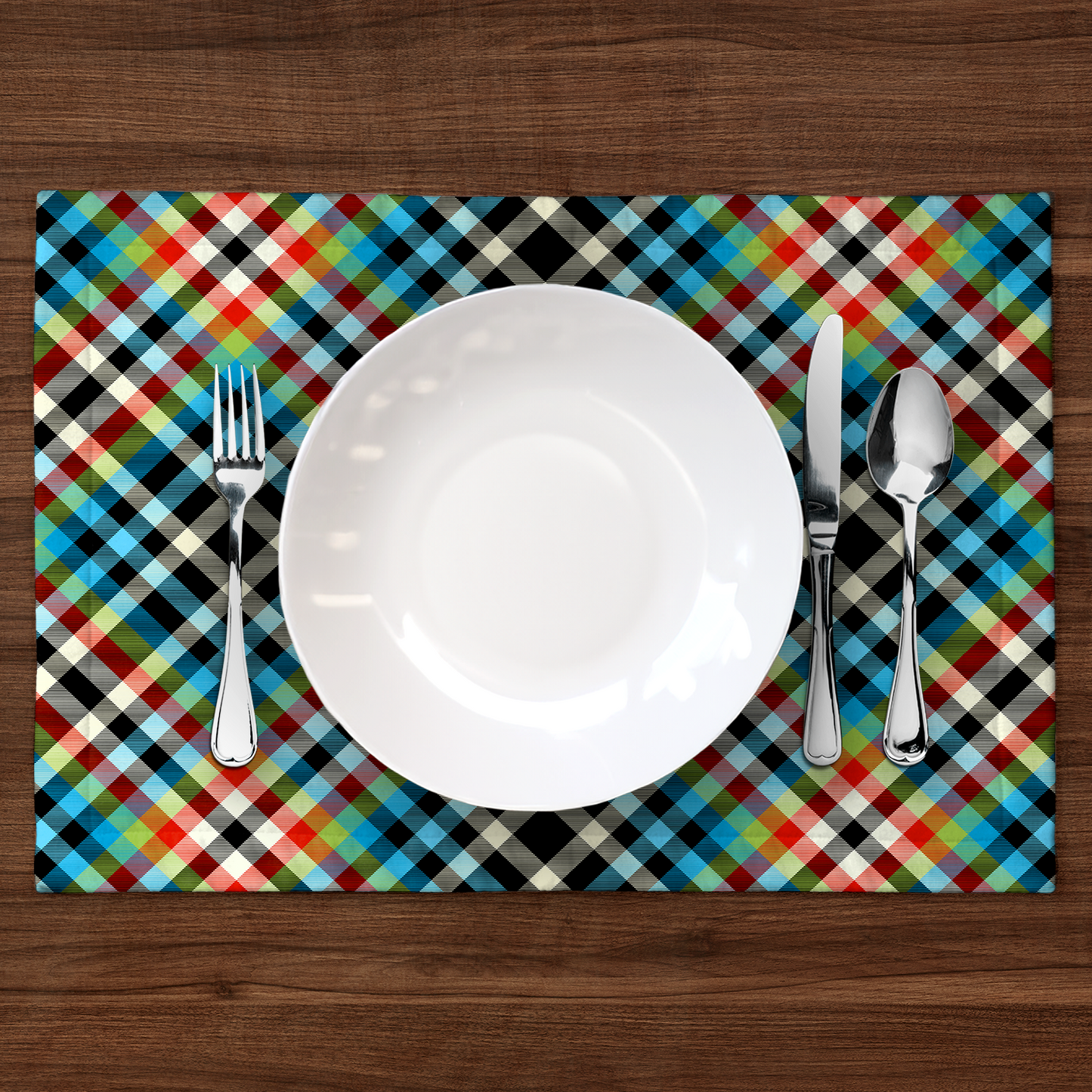 Kaleidoscope Plaid Placemat