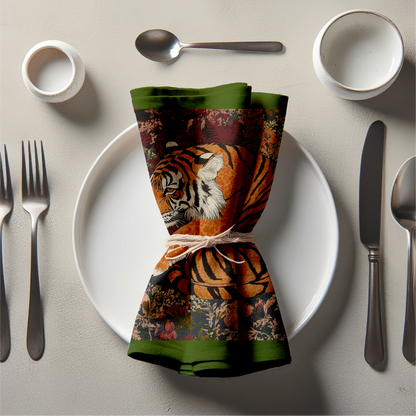 Wild Garden Napkin in Rainforest