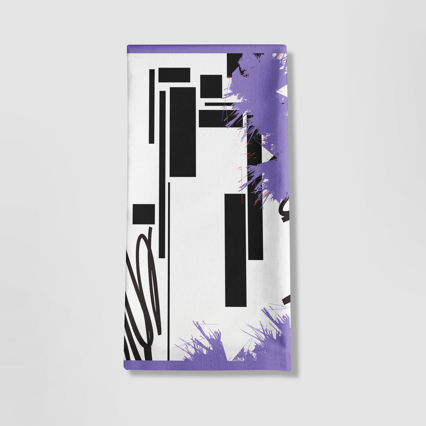 Purple Spot Tea Towel