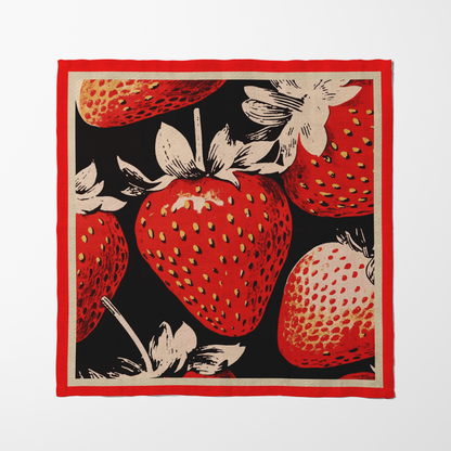 Studio Strawberry Napkin in Vivid Red