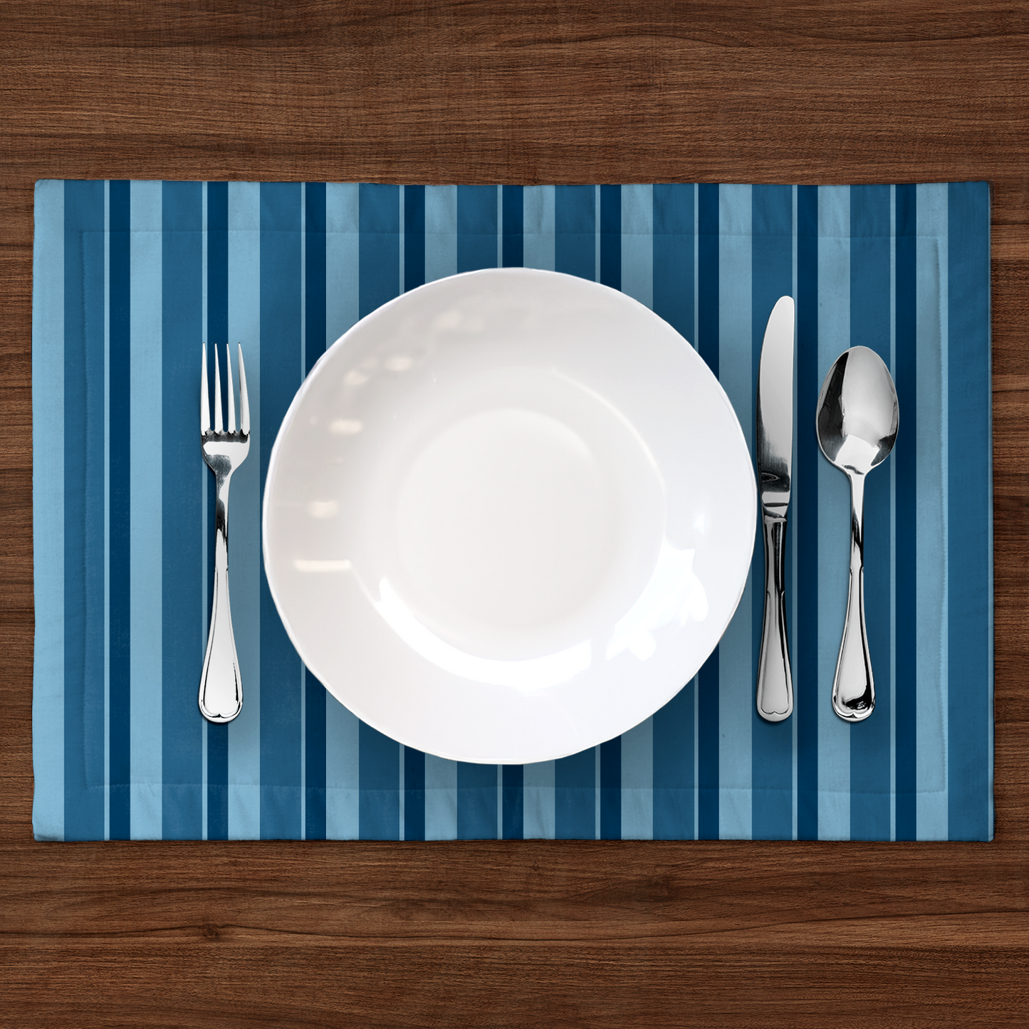 Candy Stripes Placemat in Blue