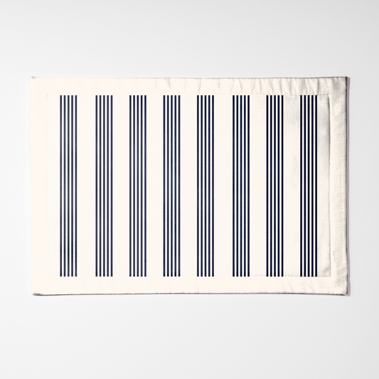 Retro Stripes Placemat in Lightweight Linen