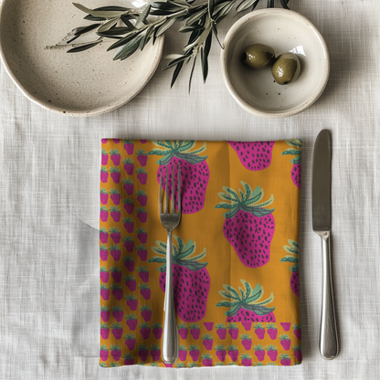 Strawberry Season Napkin