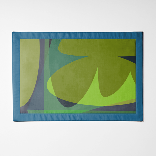 Big Shapes Placemat in Green