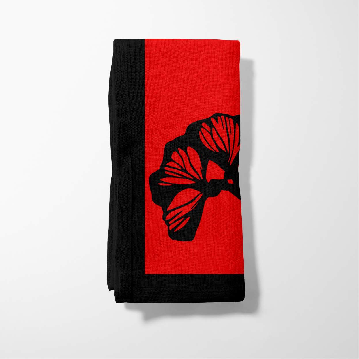 Nature's Calligraphy Napkin in Plunge