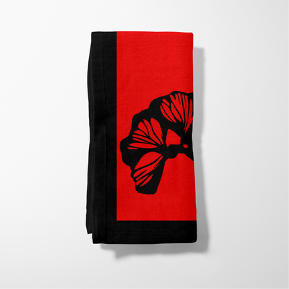 Nature's Calligraphy Napkin in Plunge