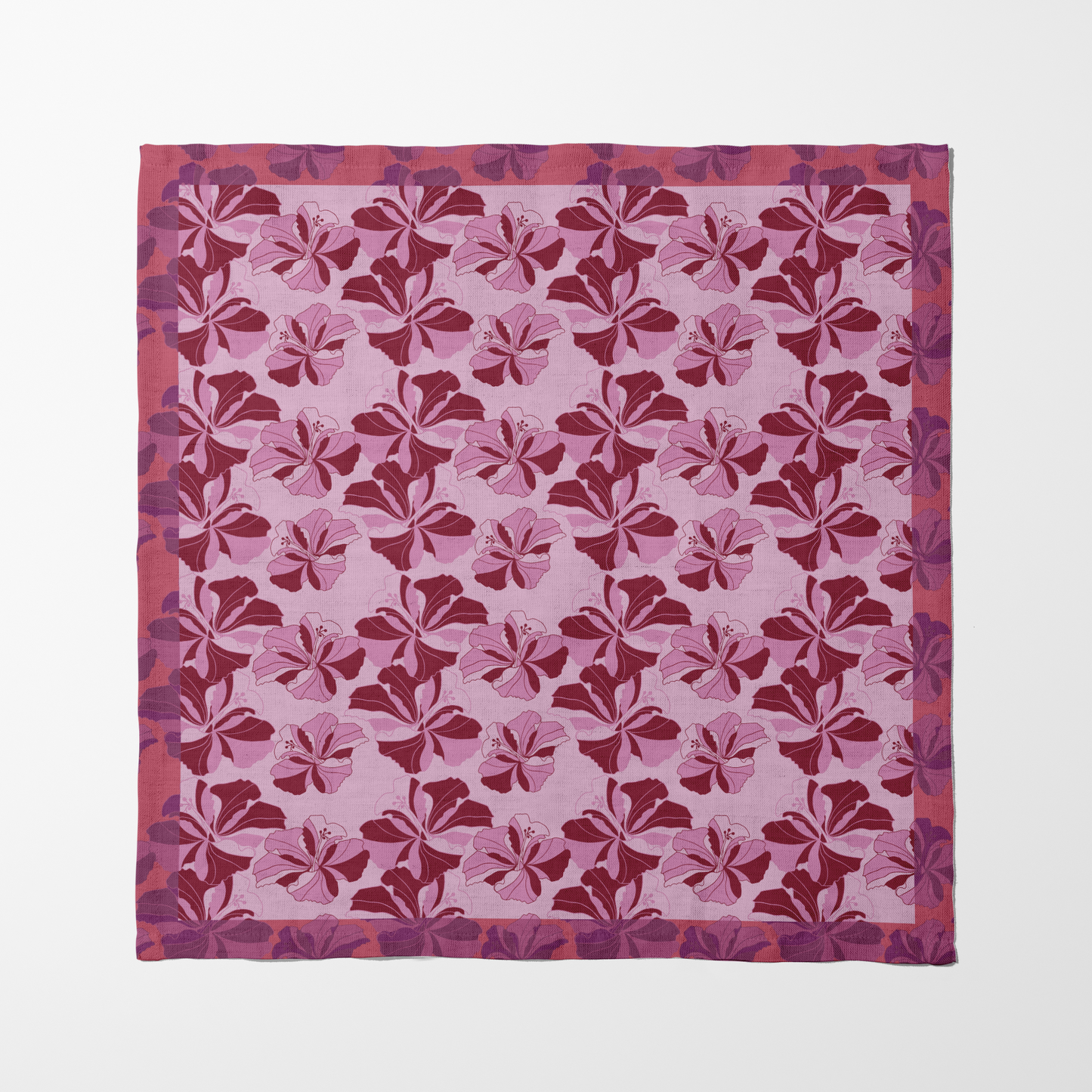 Tropical Cayena Napkin in Light Pink in Organic Cotton Voile