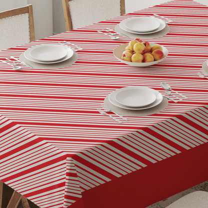 Most Candy Cane Stripes Tablecloth