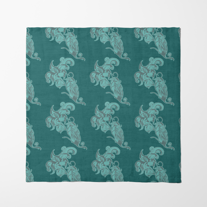 Paissage Nouveau Napkin in Blue in Lightweight Linen