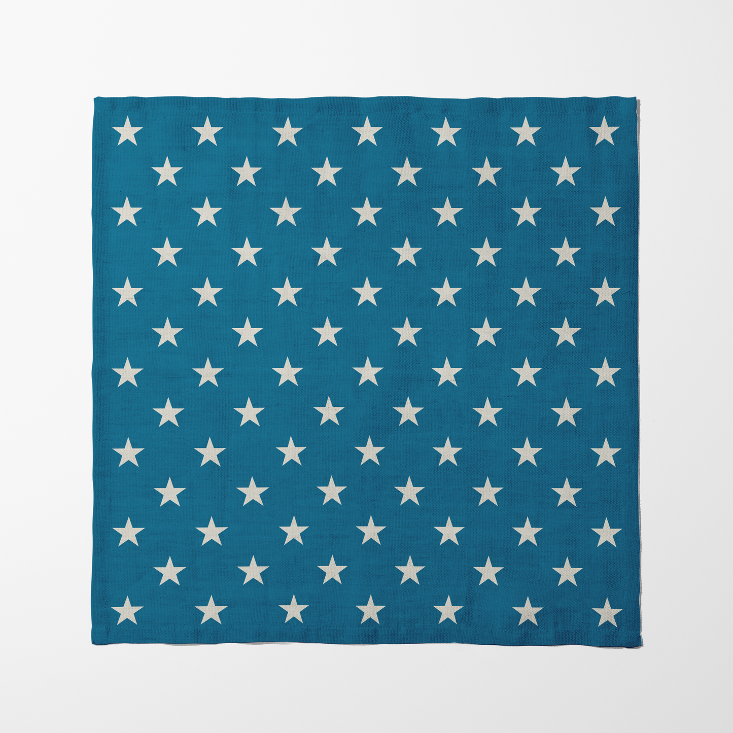 ONE Stars Napkin - Cerulean in Organic Cotton Voile