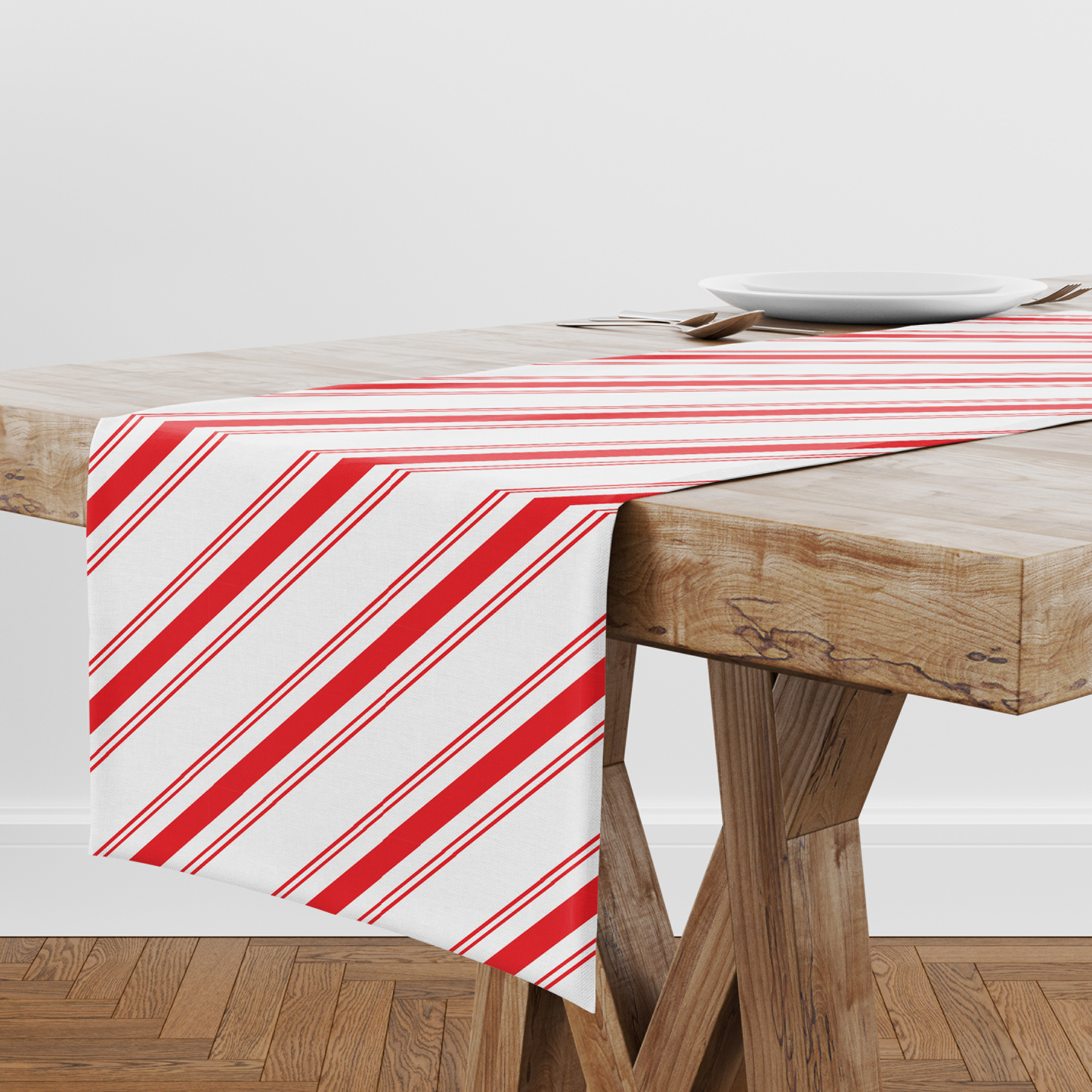 Candy Cane Stripes Table Runner