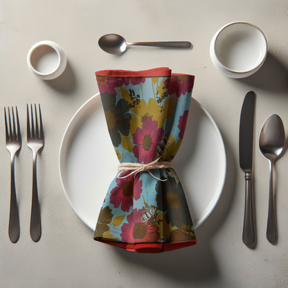 Honey Blossom Napkin in Divine