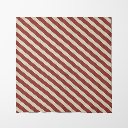 ONE Diagonal Stripe Napkin - Racer in Organic Cotton Voile