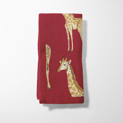 Nakpin - Giraffes in Rich Red