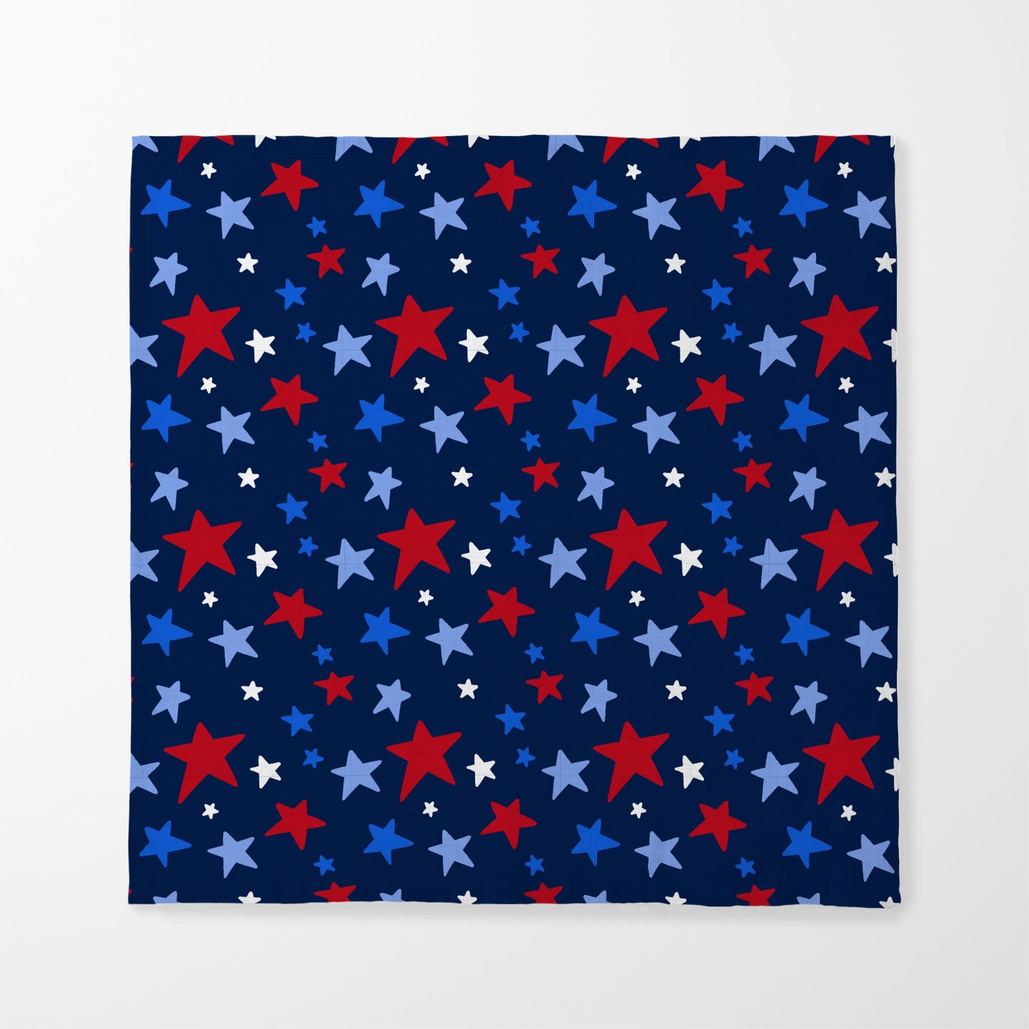 Star Spangled Banner Napkin in Organic Cotton Voile
