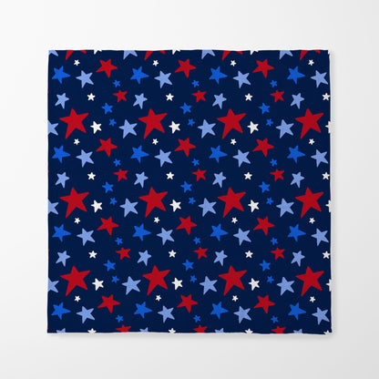 Star Spangled Banner Napkin in Organic Cotton Voile