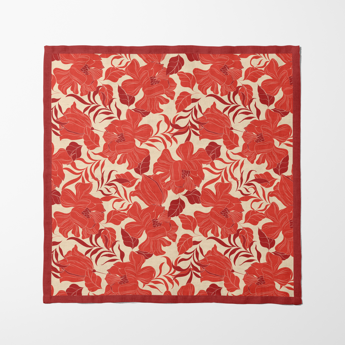 Ruby Peony Napkin