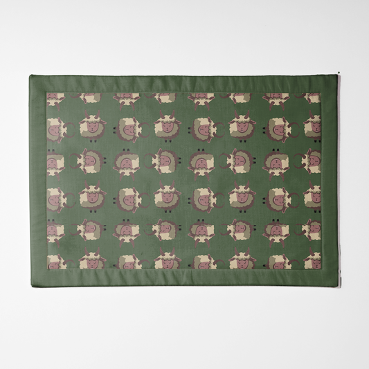 Krampus Placemat in Dark Green