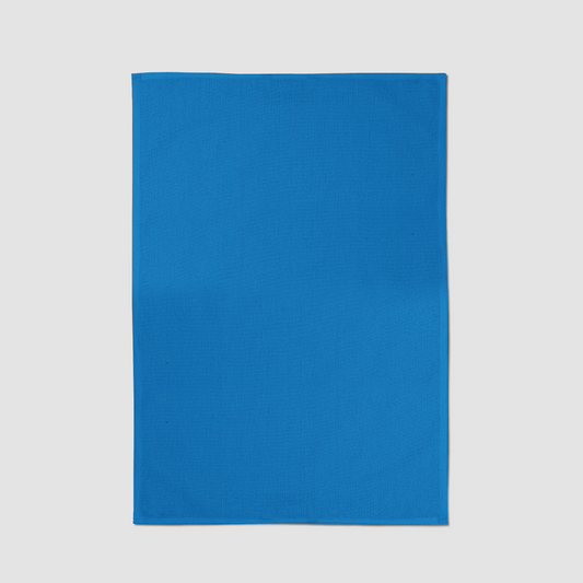 ONE Solid Tea Towel in Bright Blue