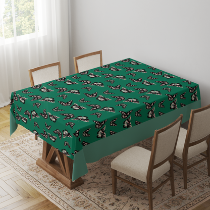 Sweet Green Butterflies Tablecloth