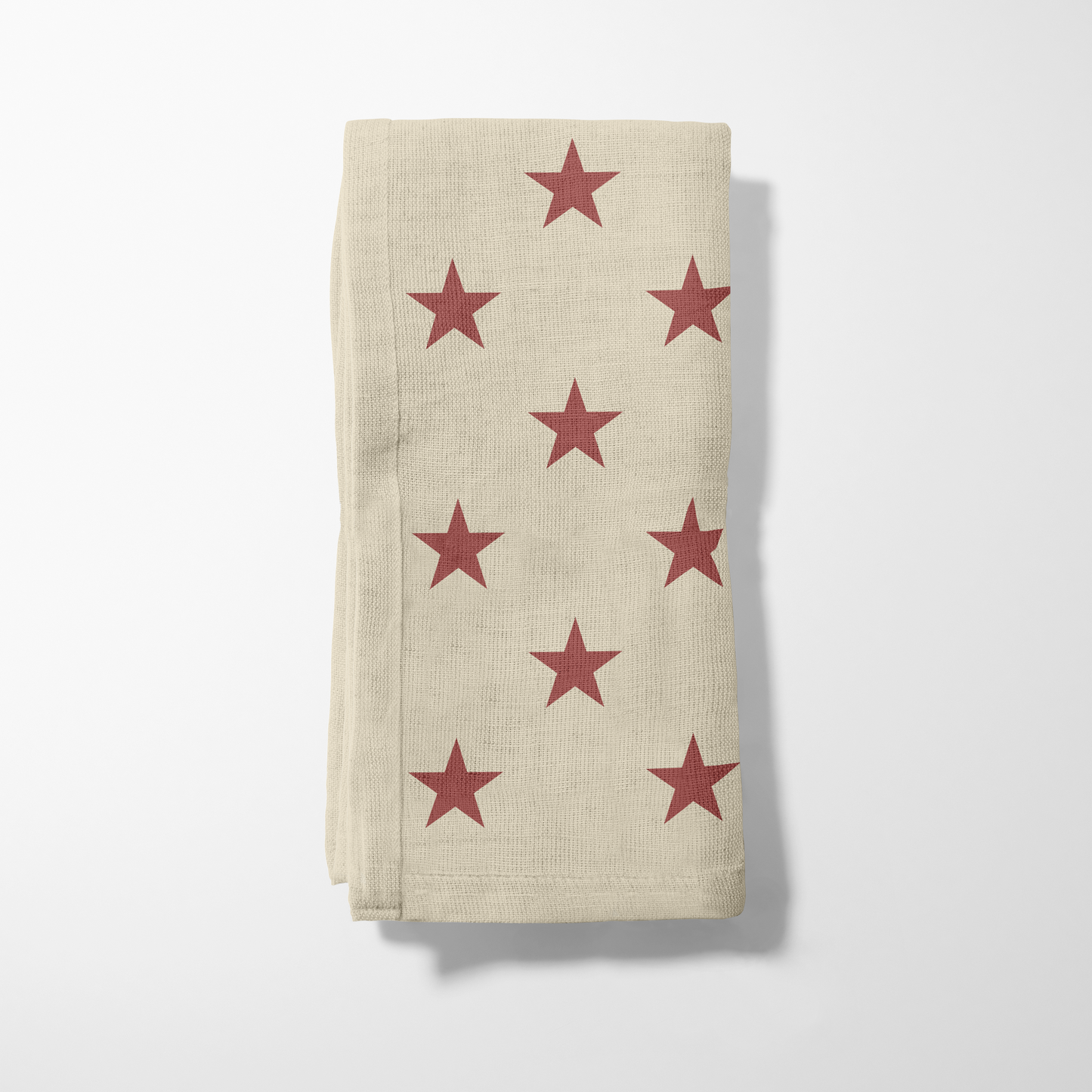 ONE Stars Napkin - Bisque in Lightweight Linen