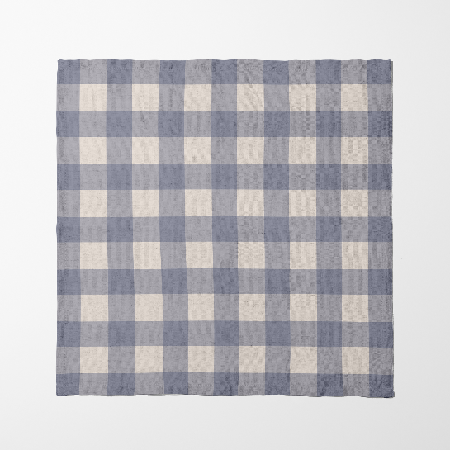 ONE Large Gingham Napkin - Boat in Organic Cotton Voile