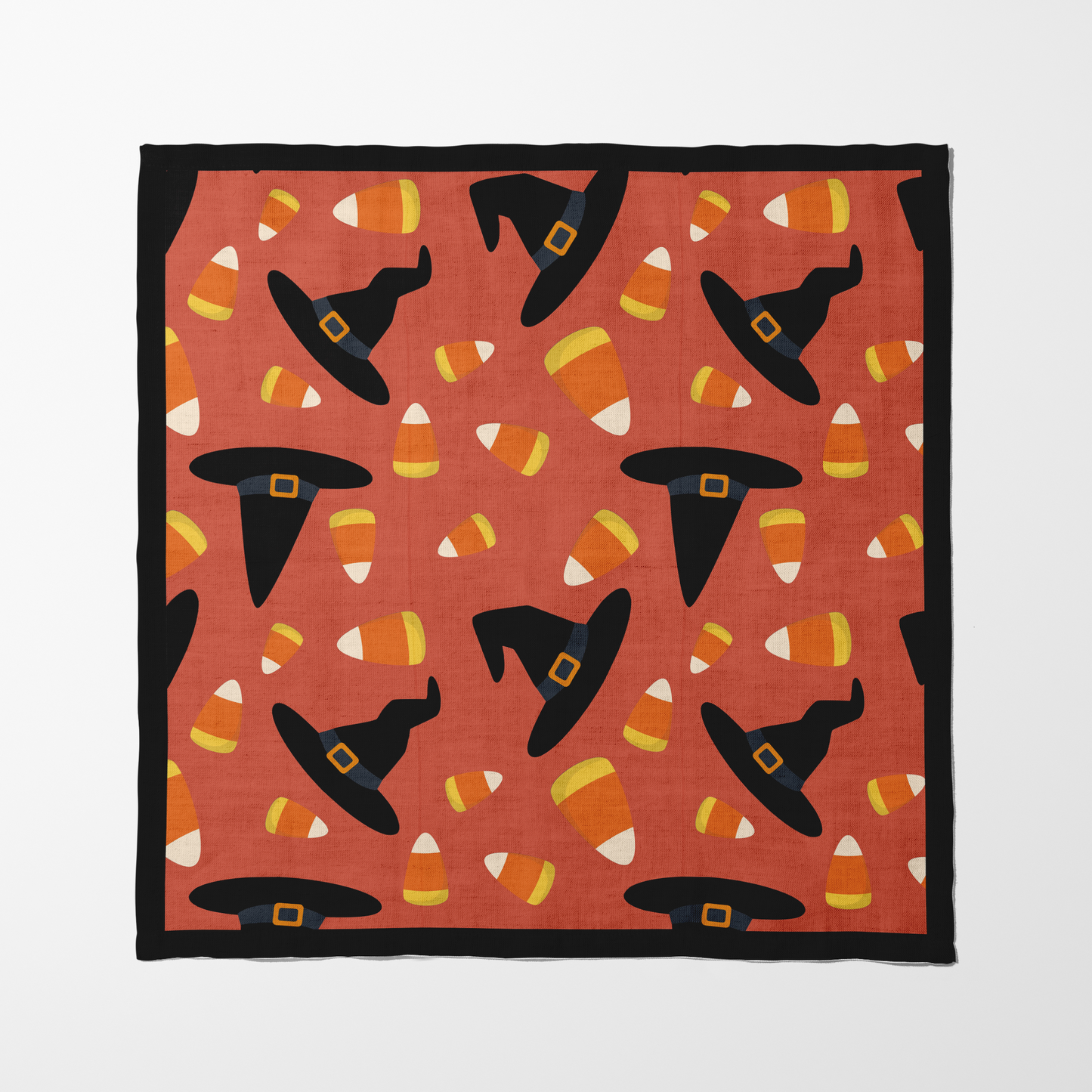 Trick or Treat Napkin in Spice in Lightweight Linen