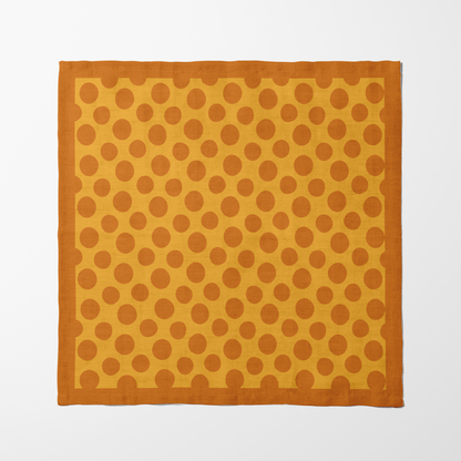 Drifting Dots Napkin in Orange