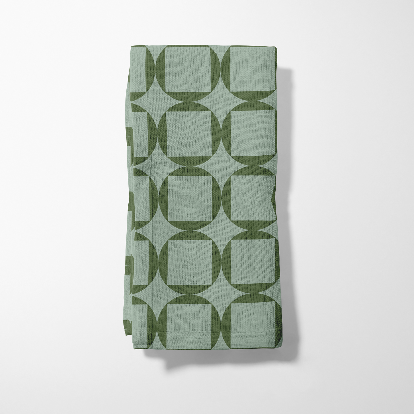 Come Share the table with me - Green in Organic Cotton Voile