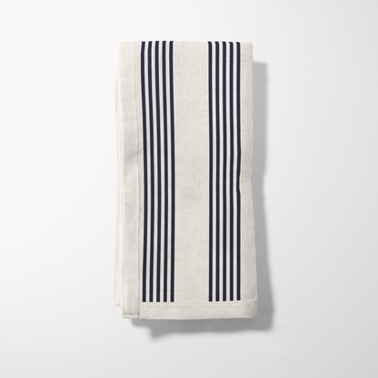 Retro Stripe Napkin in Organic Cotton Voile