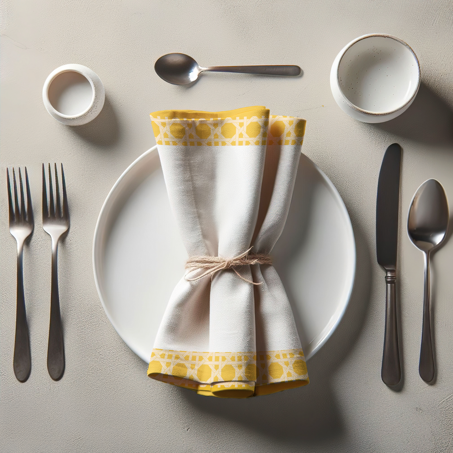 Servillarte Yellow Rattan Napkin