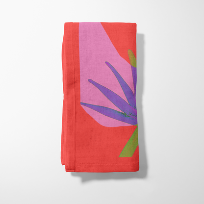 Pink Palms Napkin