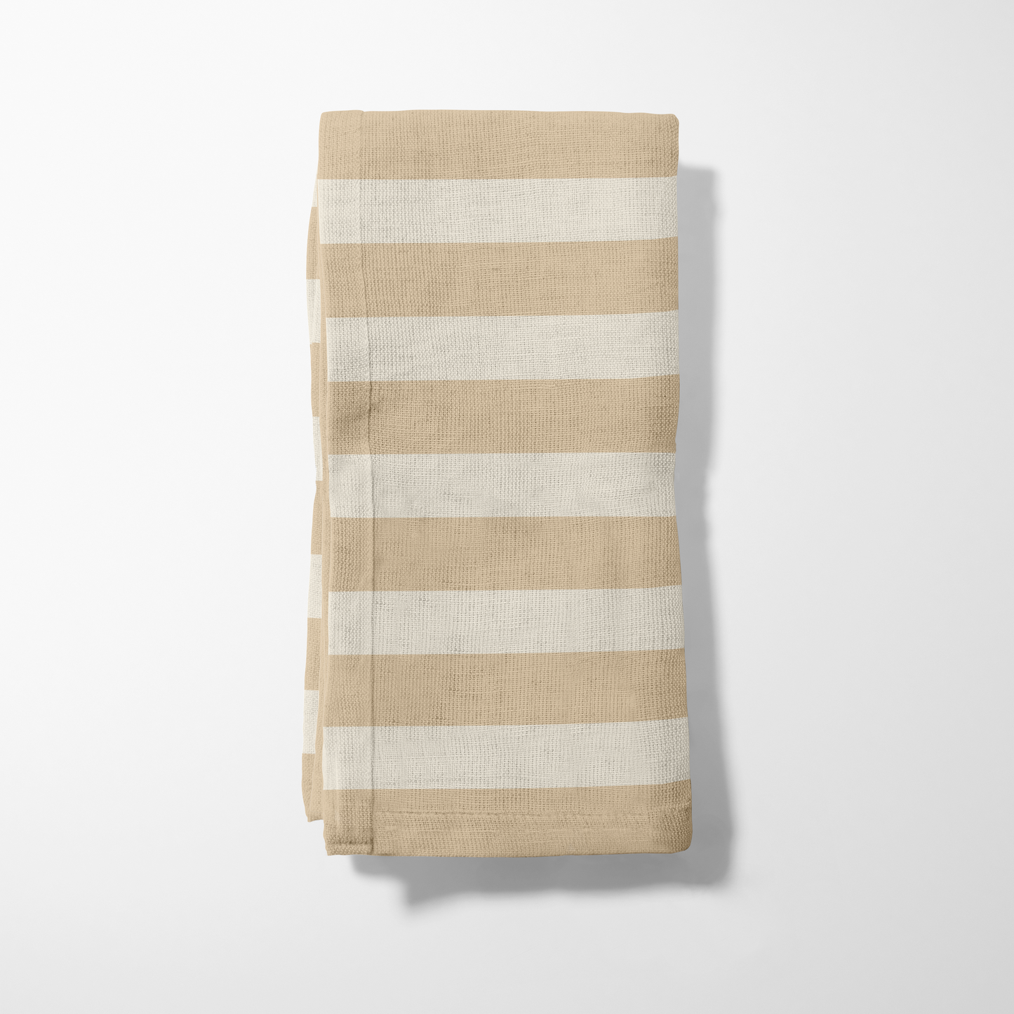 ONE Medium Stripes - Eggshell in Lightweight Linen