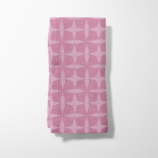 Sit for a Bit Napkin - Pink in Lightweight Linen