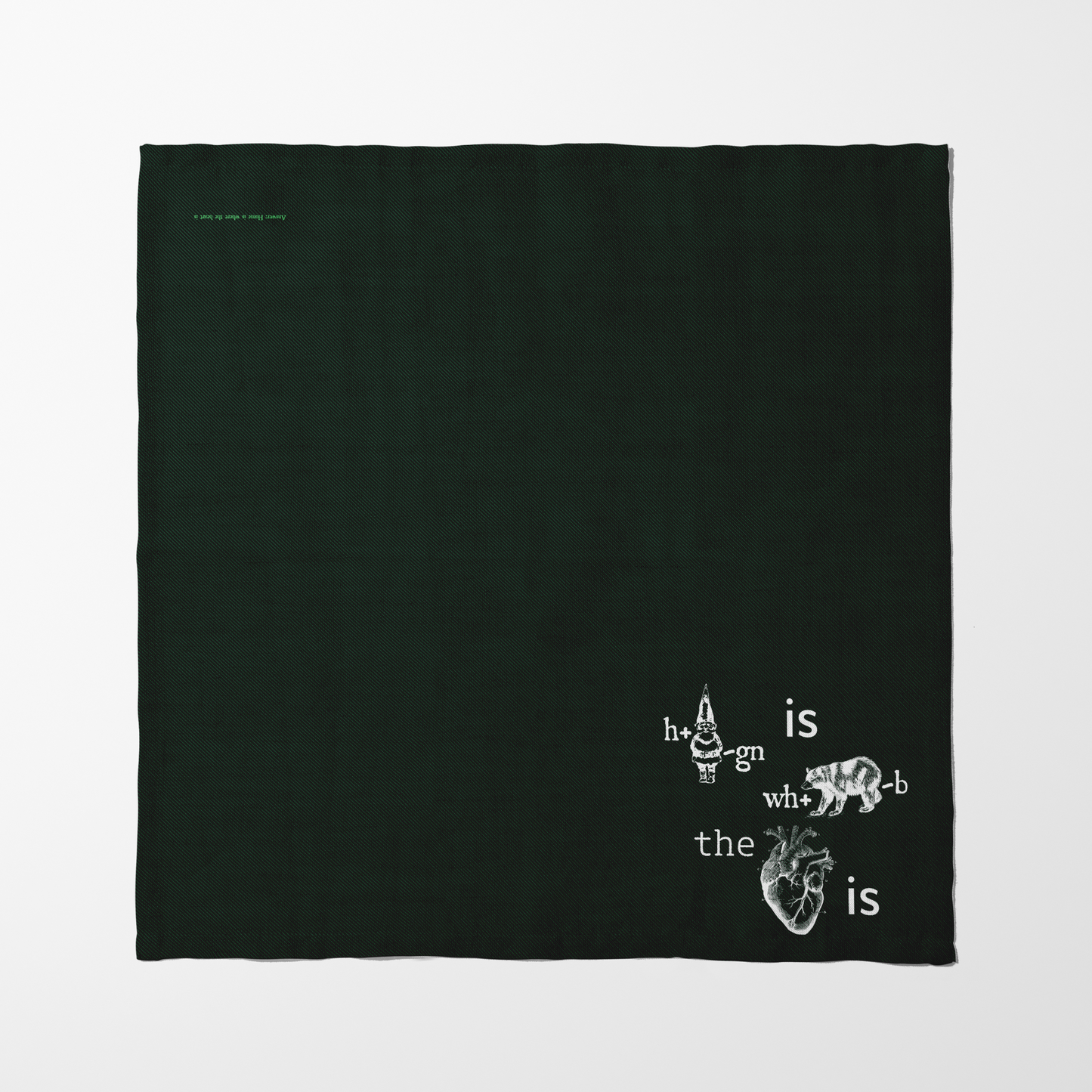 Home is Where the Heart is Napkin in Lightweight Linen