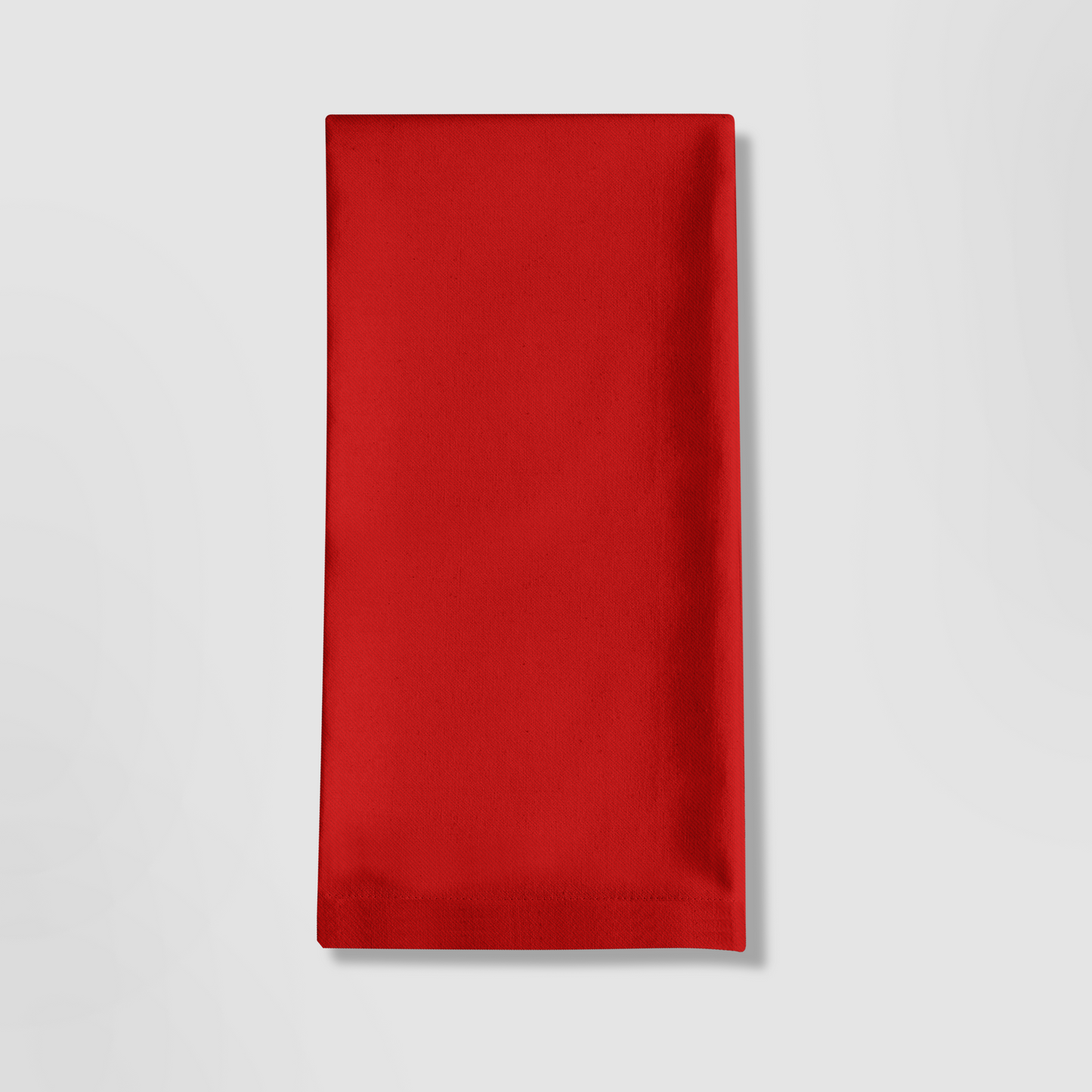 ONE Solid Tea Towel in Bright Red - Mid Cotton Twill