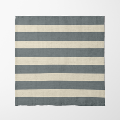 ONE Large Stripes - Stone in Lightweight Linen