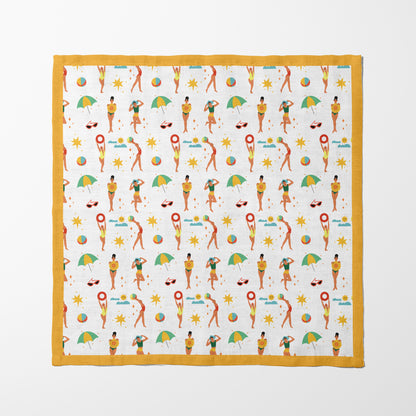 Beach Party Napkin in White