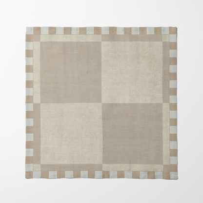 Khaki Mixed Napkin in Lightweight Linen