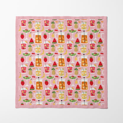 Summer Drinks Napkin in Pink