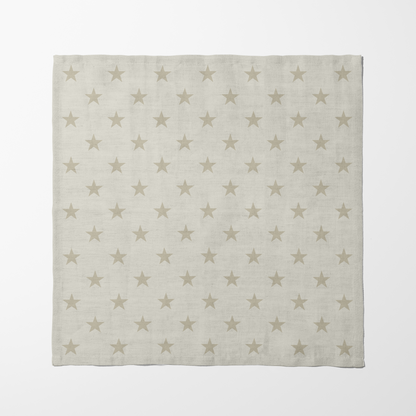 ONE Stars Napkin - Oyster in Organic Cotton Voile