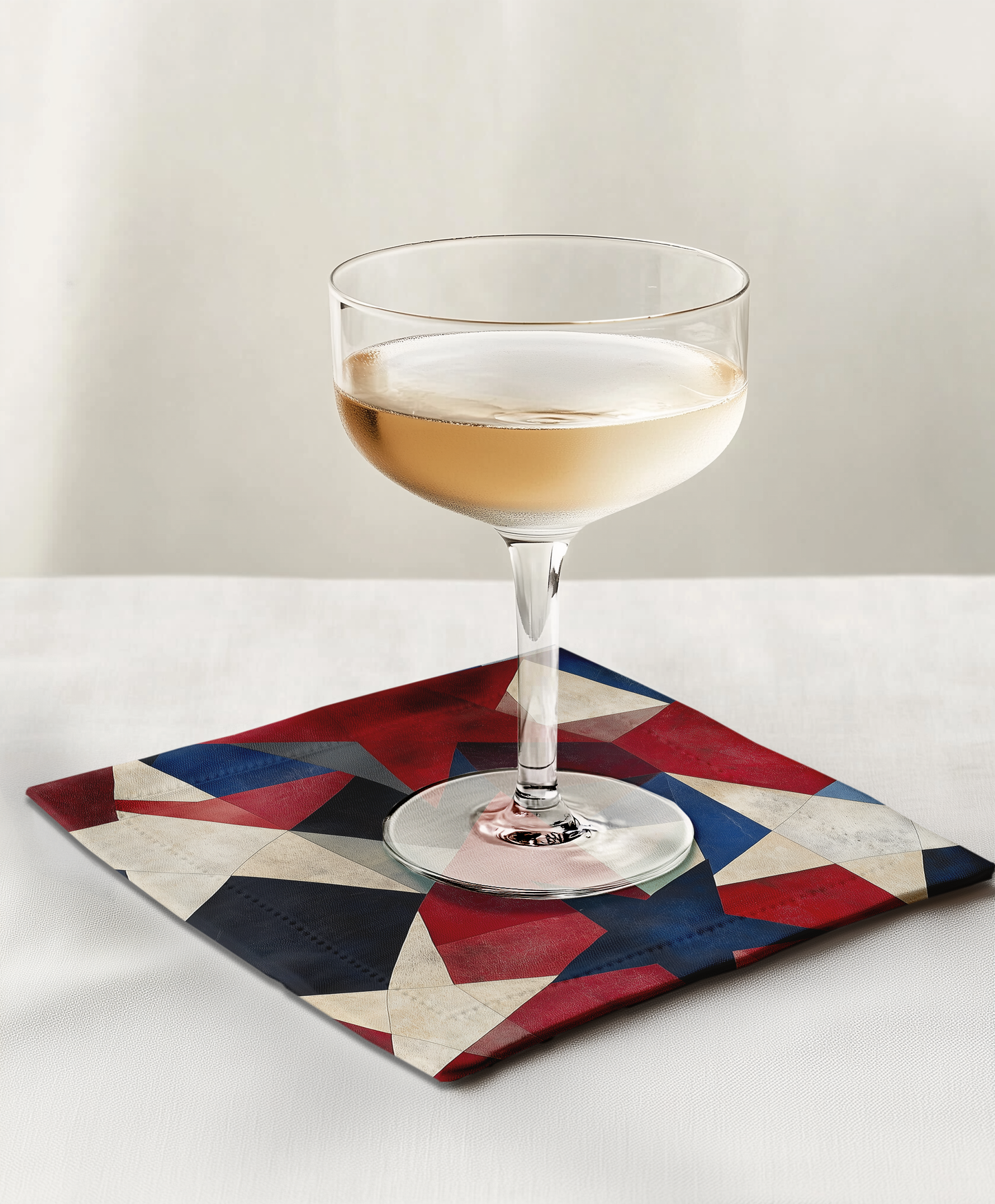 Geometric Stars Cocktail Napkin