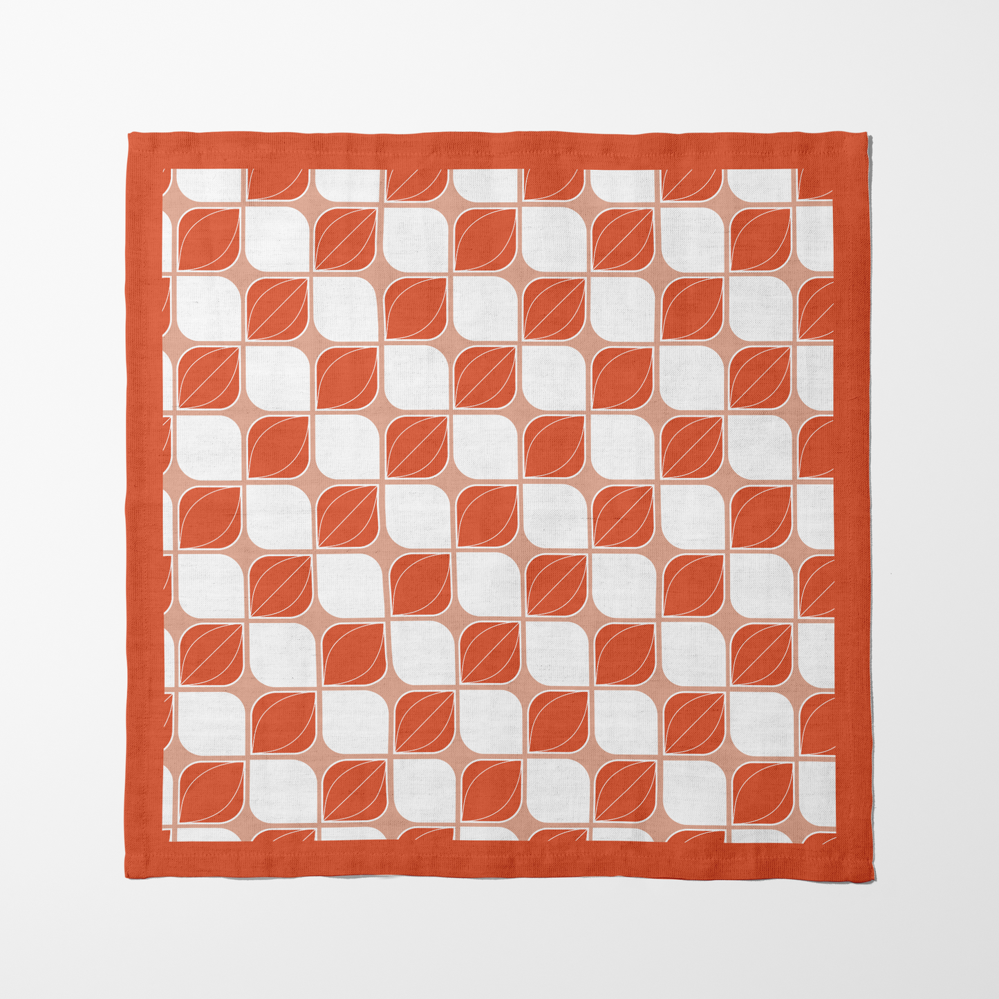 Retro Bloom Napkin in Orange