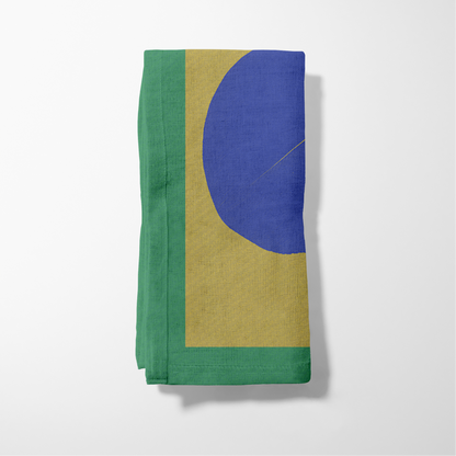 Plumeria Napkin in Spring Dijon